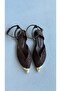 Icon Light Brown Lace Ankle-Strap Ballerinas - 2