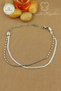 316L Steel Anklet - Bar Italian Chain Combined with 316L Steel Anklet 22+5cm