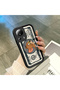 Mi 13 Lite Compatible High Quality Cartoon Printed Impact Resistant Black Silicone Case