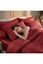4 Piece Single Duvet Cover Set - Microfiber Satin Stripe, Elastic Fitted Sheet 120x200+20cm Deep Pocket, Hotel Quality Ultra Soft