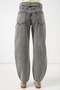 Women's High Waist Denim Anthracite Trousers - 6