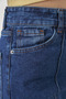 Women's High Waist Stitched Detailed Denim Navy Blue Trousers - 8