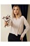 Women's Modal Fabric Crop Shirt with Drawstring Detail - 3