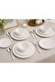 Elegance 20 pcs ceramic dinner set I serving for 4 I 4 dinner plate I 4 SIde Plate I 4 Veg Bowl I 4 stainless steel Dinner spoon I 4 stainless steel Dinner fork. - 3