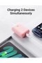 Hypercore 10K Lite 10,000mAh Fast Charging Power Bank PD 3.0, Type-C & USB-A Ports – 22.5W Ultra-Compact Charger with V-Dynamic Tech - Pink - 3