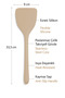 Silicone Lasanya Spatula Beige |   Platinum Silicone |   Bpa Free |   200 ° C Heat Resistant | - 5