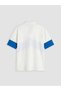 White Polo Neck Color Block Men's T-Shirt - 5