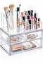 3-Drawer Multi-Functional Makeup Organizer - Dresser Organizer - Lipstick Holder and Jewelry Organizer - 3