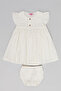 Schiffli Fit & Flare Dress with Bloomers