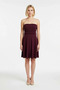 Women's Plus Size Strapless Sleeveless Mini Skater Dress with Waist Ribbed Stretchy Knitted Comfortable Casual Modern - 4