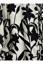 Black Floral Oversized Women's Kimono - 3