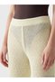 Beige Women's Pants with Elastic Waist - 4