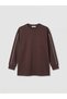 Lcw Everyday Brown Soft Touch Oversize Women's Sweatshirt - 5