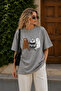 Cute Bear Characters Printed Unisex Oversize T-Shirt – Cotton Crew Neck Casual T-Shirt