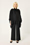 Bat Sleeve Blouse Pants Set - 4