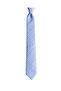 Gray Striped Blue Silk Tie – 7.5 cm Wide - 7