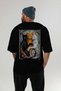 32 Cats for the Sake of Cat Love Printed Black Oversize T-Shirt 100% Cotton Unisex Cat Lover Premium Design - 5
