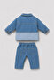 Jean Shirt Pants Blue Baby Boy 3-Piece Set - 3