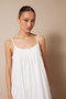 Pleated Maxi Dress Ecru - 3