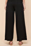 Textured Wide Leg Pants with Drawstring Waist - 4