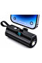 Portable Mini Power Bank 5000mAh with LED Display, Built-in Charging Connector, Fast Charging Compact Travel Charger