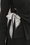 Women's Scarf Blouse Skirt Two-Piece Set - Black 1417 - 5