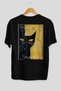73 Cats for the Sake of Cat Love Printed Black Oversize T-Shirt 100% Cotton Unisex Cat Lover Premium Design