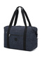 Medium Size Waterproof Extra Light Crinkle Fabric Hand Luggage and Sports Bag Polka Dot Black - 2