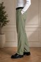Men's Green Pleated Detail Comfortable Fit Premium Series Fabric Trousers - 5