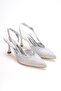 Pointed Toe Stone-Embellished Evening Dress Shoes with Open Back - 4