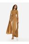 Tie-Waist Cape Sleeve Maxi Dress - 2