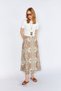 Mint Shawl Patterned Casual Skirt |   Ek1002910749 - 2