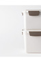 Granada 2-Piece Deep Rectangular Storage Container - Soft Ecru - 1500+700 ml - 5