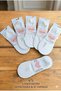Bolero 3-Piece Laser Cut Invisible Ballerina Socks Set - Cotton, Non-Slip Gel Detailed - 2