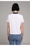 Regular Fit Polo Neck Plain Women's White Short Sleeve T-Shirt - 2