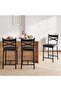 26-inch High Bar Stools with Backrest and Padded Seat, Modern Style, Sturdy Frame, Ideal for Island, Bar or Apartment, Black, Set of 2, - 5