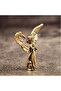 Antique Brass Guardian Angel Figurine – 4.5 cm Height | Vintage-Style Decorative Desk Ornament & Home Décor Accent - 4