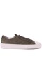 - Genuine Suede Leather Green Color Men's Sneaker - 666-0386