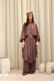 Marina Skirt Detailed Brown Trouser Suit - 2