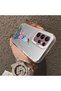 Samsung Galaxy S22 Ultra Compatible Silicone Edge Hard Back Case Couple Phone Case Beautiful Girl Patterned - 3
