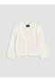 Özmarka New Season Openwork Knitted Cardigan for Girls