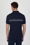 Polo Collar Cotton Pocketless Striped Short Sleeve T-Shirt - 7
