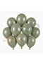Sage Green Color Latex Retro Balloons (13 cm) - 10 Pieces