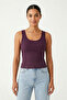 100% Cotton Camisole with V-Back Detail, Casual Basic Crop Top, Women's Undershirt / Blouse