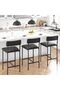 Compact Dining Set for 2 People - Rectangular Table and Upholstered Chairs - Sturdy Metal and Wood Frame - Ideal for Kitchen, Apartment or Small Spaces - 2