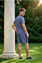 Men's Breathable T-Shirt Shorts Set - 3