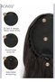 Long Wavy Drawstring Ponytail Extension for Women Synthetic Ponytail Hair Extensions Natural Soft Hair Pieces for Daily Party Use(60cm, Black) - 5