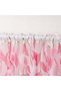 Farmhouse Window Curtains Leaf Printed Light Filtering Tulle Drapes for Kitchen Living Room Bedroom,2 Panel(Pink) - 3