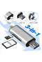 قارئ بطاقات 3 في 1 من نوع C USB 3.0 - محول سريع لنقل البيانات