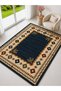 Sdtamor Black Traditional Theme Patterned Modern Woven Base Decorative Carpet Sdtamor56Black - 3